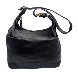 Vintage Coach Black 9058 Legacy Hobo Leather Shoulder Bag